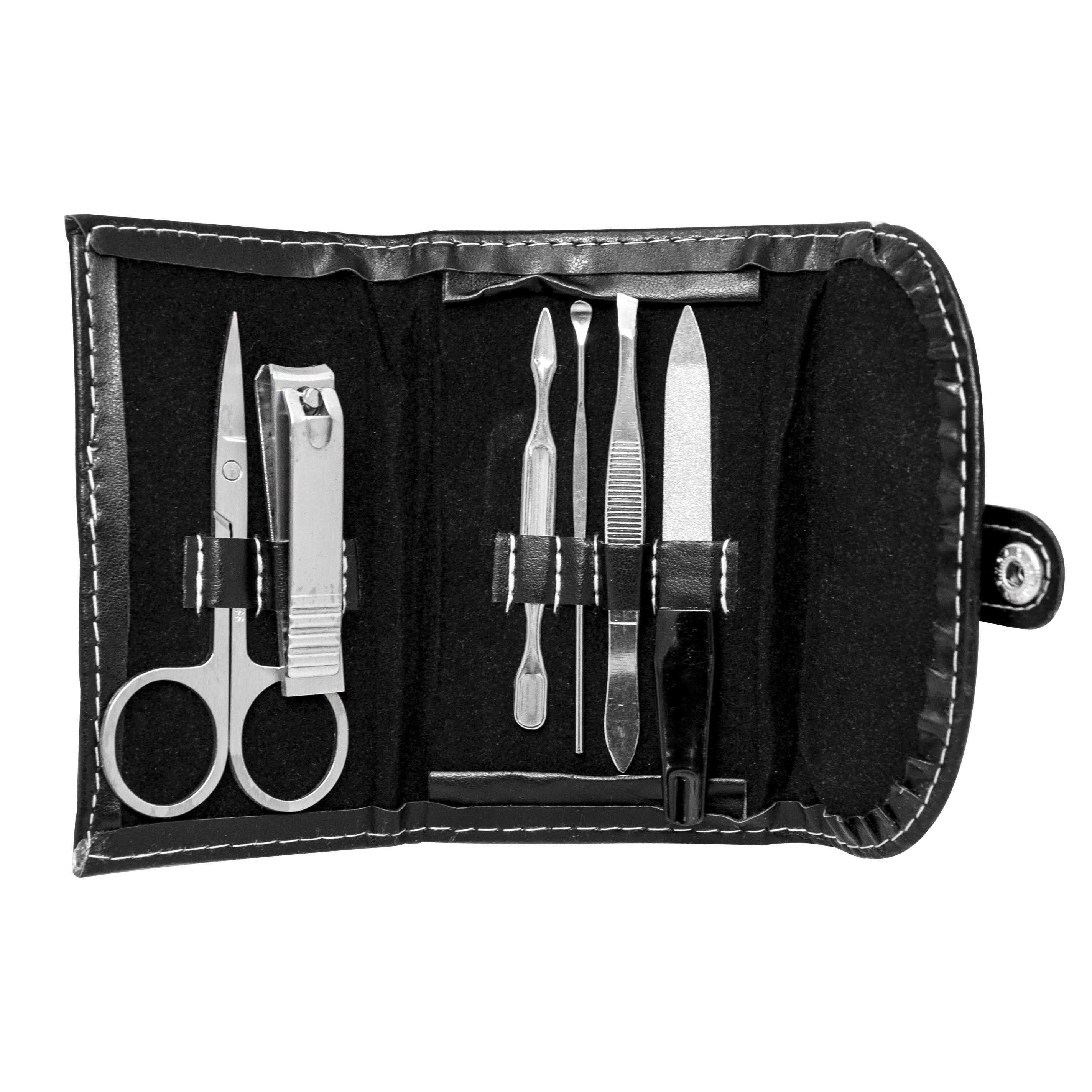 Set de Manicura Cuero Neceser x6 Piezas Jessamy N6305