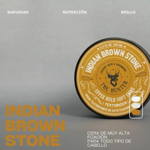 Pomada The Hunter Indian Brown Stone 100ml (Muy Alta Fijacion)