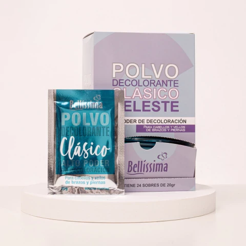 Polvo Decolorante Clasico Celeste Bellissima 20 gr