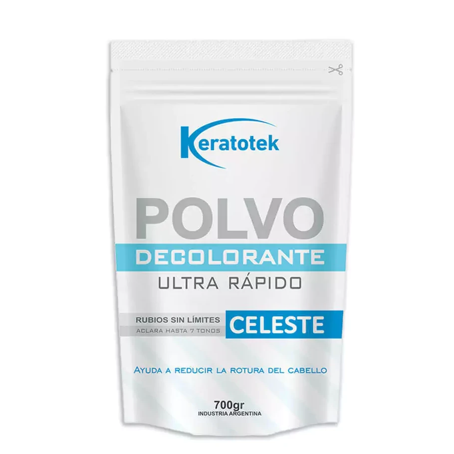 Polvo Decolorante Celeste Keratotek Bellissima 700g