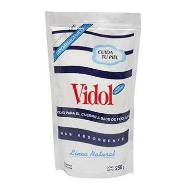 Polvo Talco Fecula 250gr Vidol